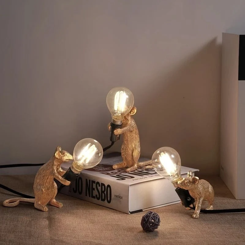 Künstlerische Maus Tischlampe