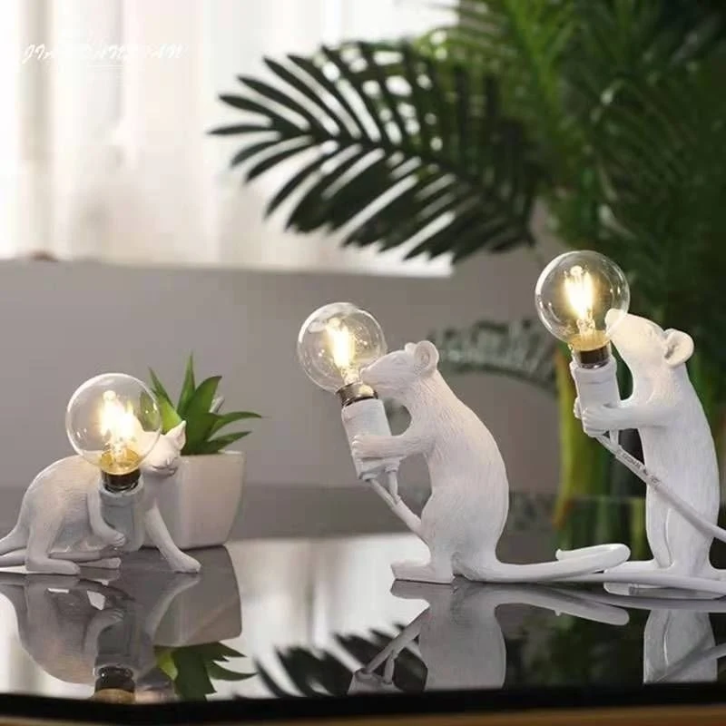 Künstlerische Maus Tischlampe