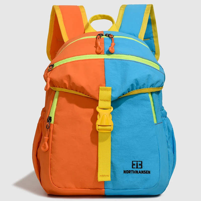 Farbblock Multi-Taschen Rucksack Karnz