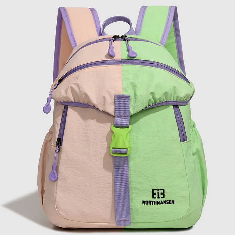 Farbblock Multi-Taschen Rucksack Karnz