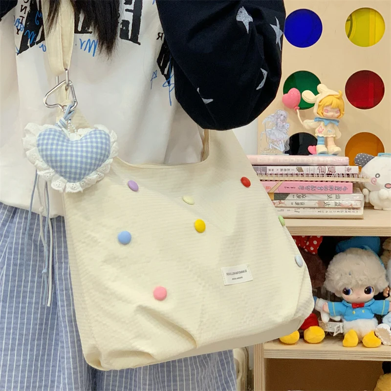Casual Pop-Beschmückte Hobo-Tasche Karnz