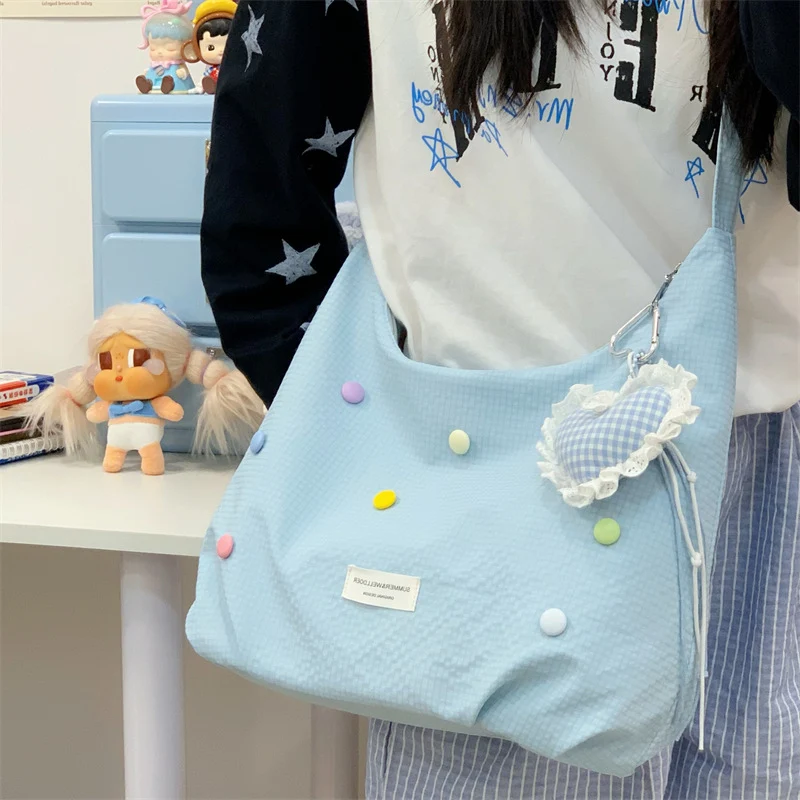 Casual Pop-Beschmückte Hobo-Tasche Karnz