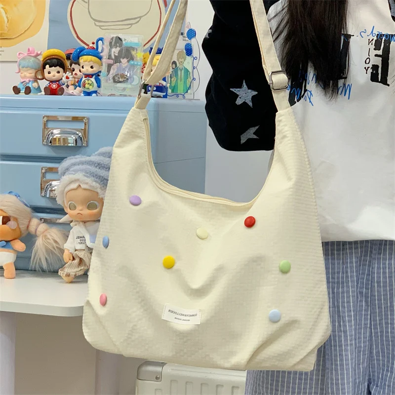 Casual Pop-Beschmückte Hobo-Tasche Karnz