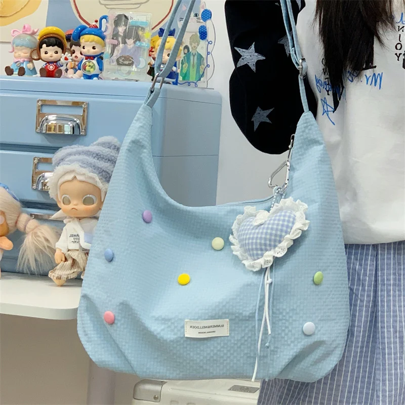 Casual Pop-Beschmückte Hobo-Tasche Karnz