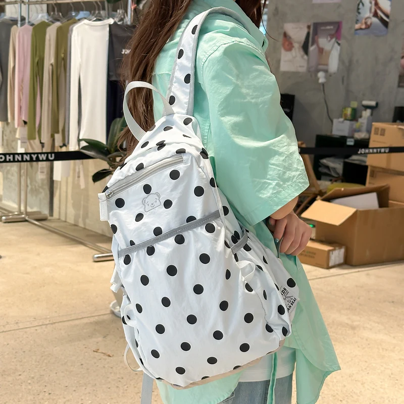 Lässiger Polka Dot Rucksack Karnz