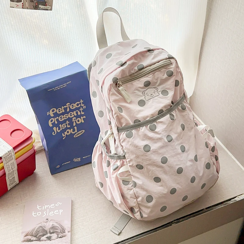 Lässiger Polka Dot Rucksack Karnz