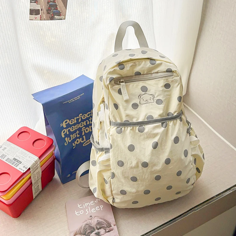 Lässiger Polka Dot Rucksack Karnz
