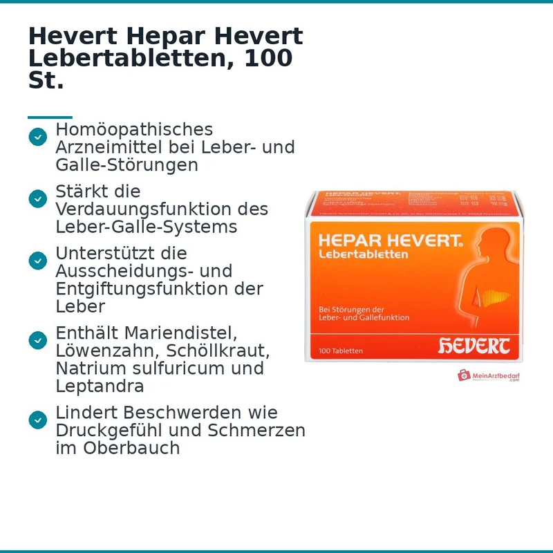 Hevert Hepar Lebertabletten, 100 St.