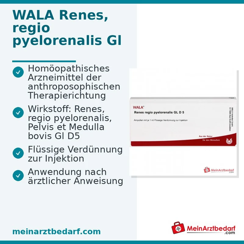 WALA Renes, regio pyelorenalis Gl D5 Ampullen, 10 Stück