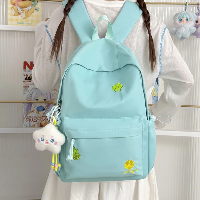 Casual Multi-Pocket Rucksack mit lustigen Akzenten Karnz