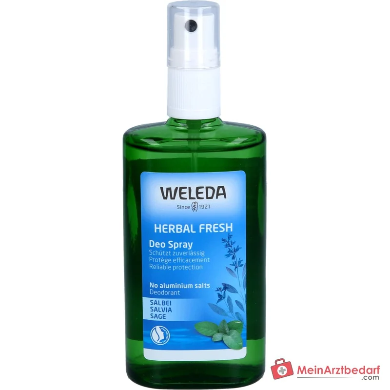 Weleda Herbal Fresh Deo Spray Salbeiöl Pumpspray, 100 ml