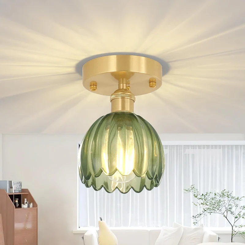 Elegante Glas Deckenleuchte