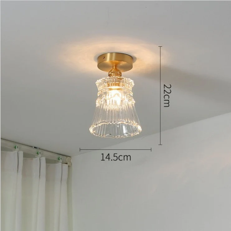 Elegante Glas Deckenleuchte