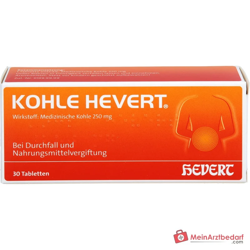 Hevert Kohle Tabletten, 30 St.