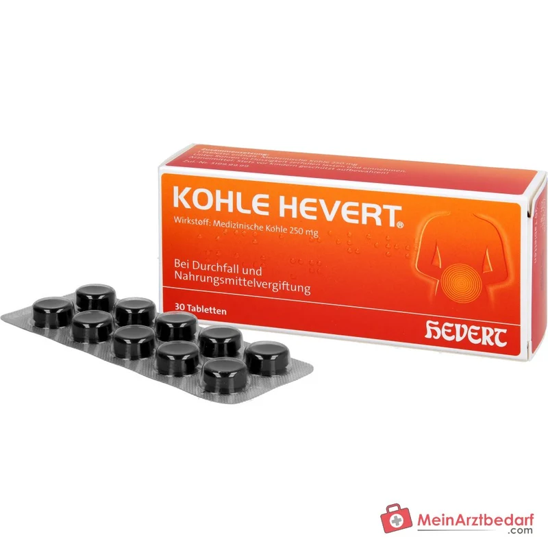 Hevert Kohle Tabletten, 30 St.