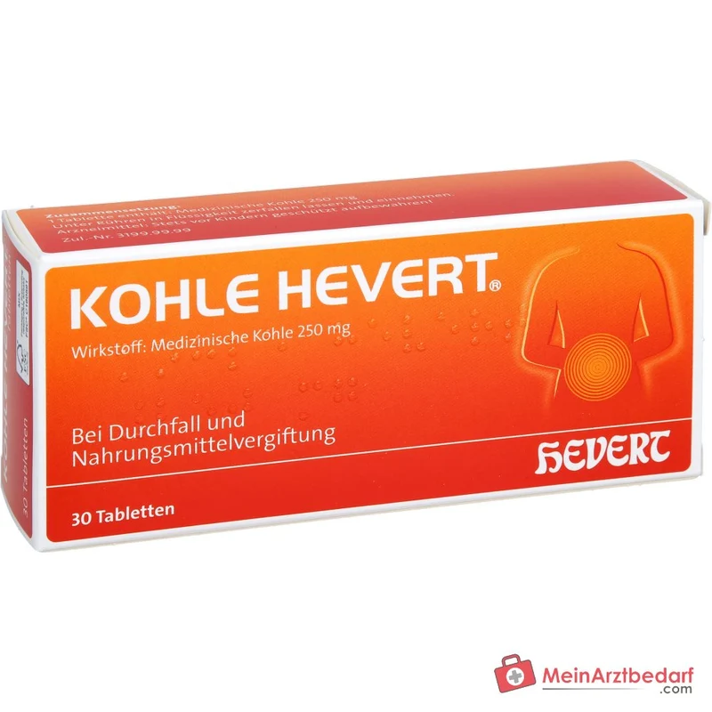Hevert Kohle Tabletten, 30 St.