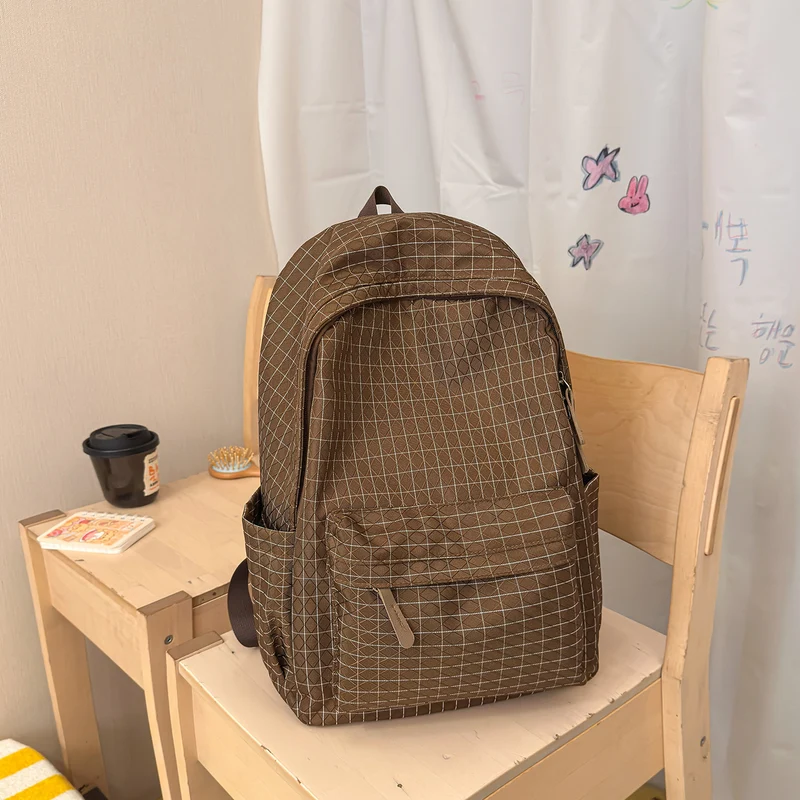 Casual Karierter Rucksack Karnz