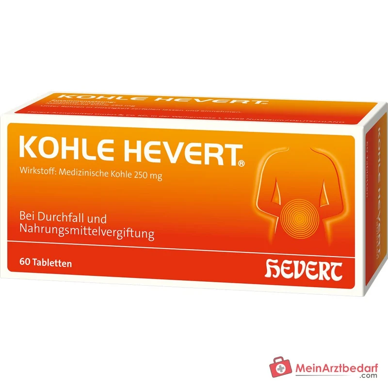 Hevert Kohle Tabletten, 60 St.