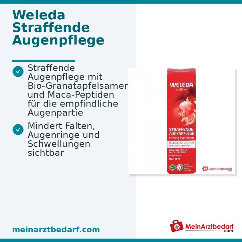 Weleda Straffende Augenpflege Granatapfel & Maca-Peptide, 12 ml