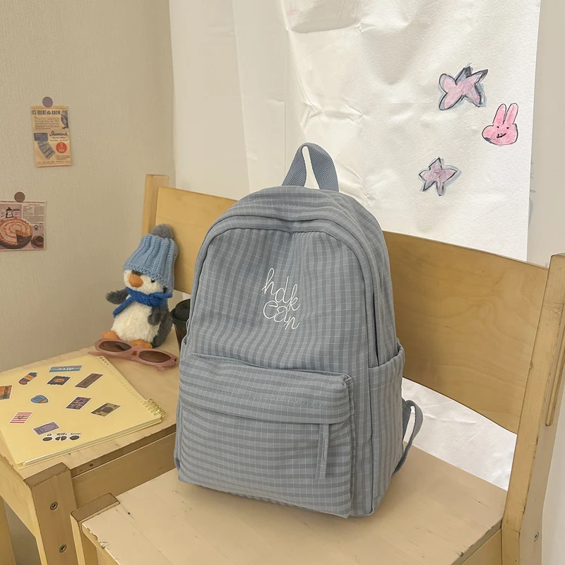 Lässiger kariert gemusterter Rucksack Karnz