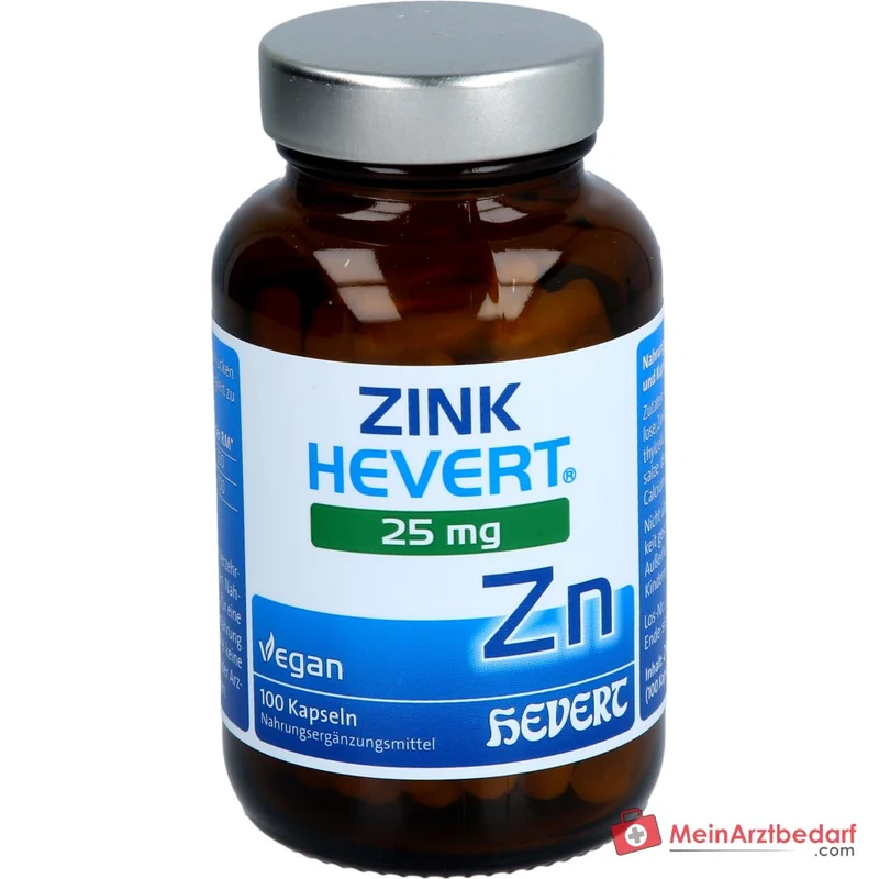 Hevert Zink 25 mg Kapseln, 100 St.