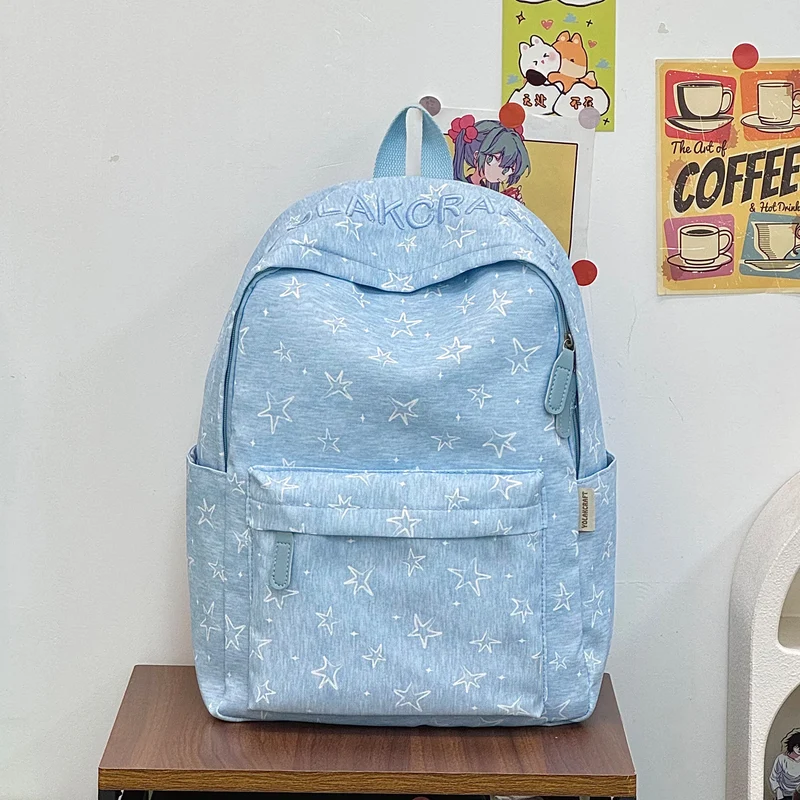 Lässig Alltags-Star-Print-Rucksack Karnz