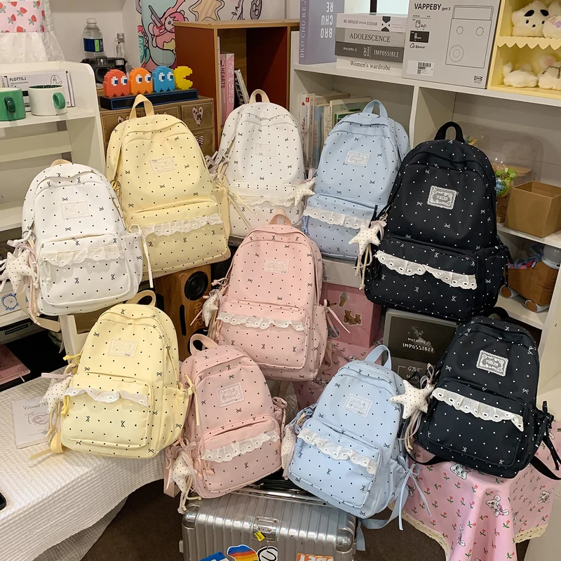 Adorable Polka Dot Rucksack Karnz