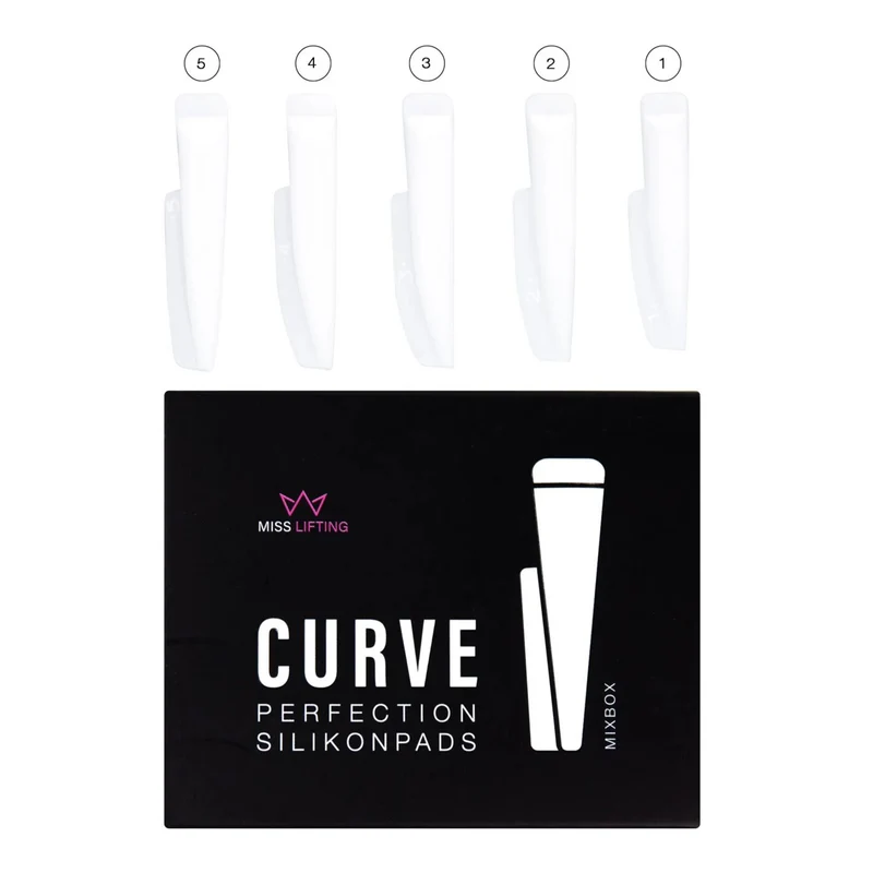 MISS LASHES Curve Perfektion Silikonpads 5 Paare verschiedene Größen