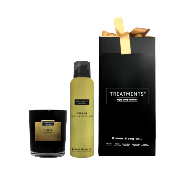 Treatments Geschenkbox Duschschaum & Kerze - Omani