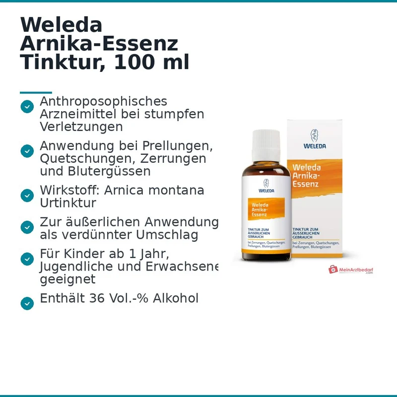 Weleda Arnika-Essenz Tinktur, 100 ml