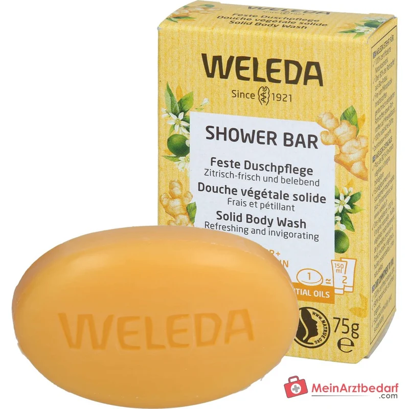 Weleda Feste Duschpflege Ginger + Petitgrain, 75 g