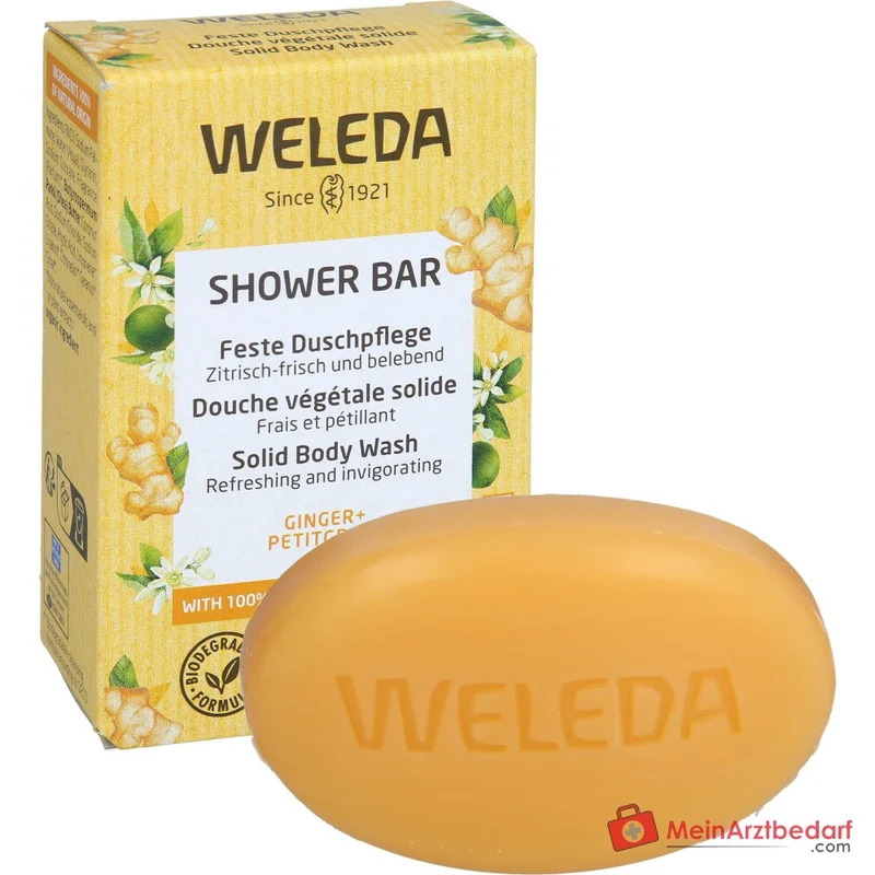 Weleda Feste Duschpflege Ginger + Petitgrain, 75 g