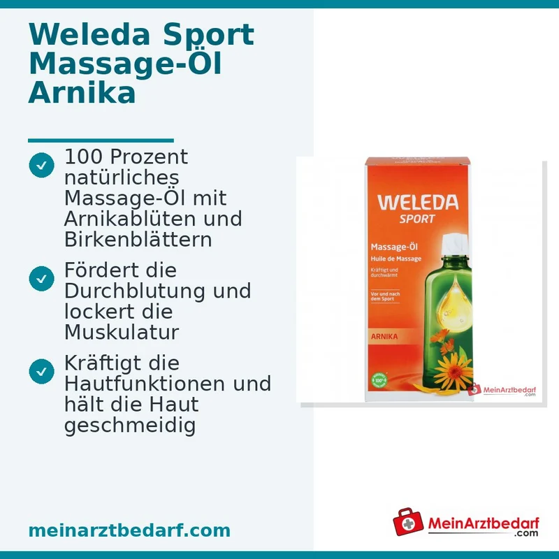 Weleda Sport Massage-Öl Arnika, 200 ml