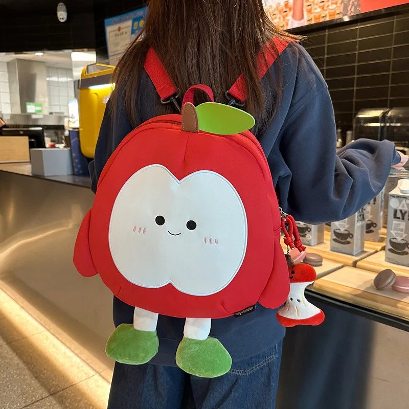 Cartoon Fruit-Themed Plüsch Rucksack Karnz