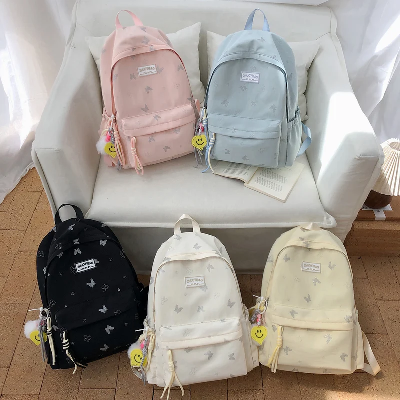 Schmetterlingsdruck Casual Rucksack Karnz