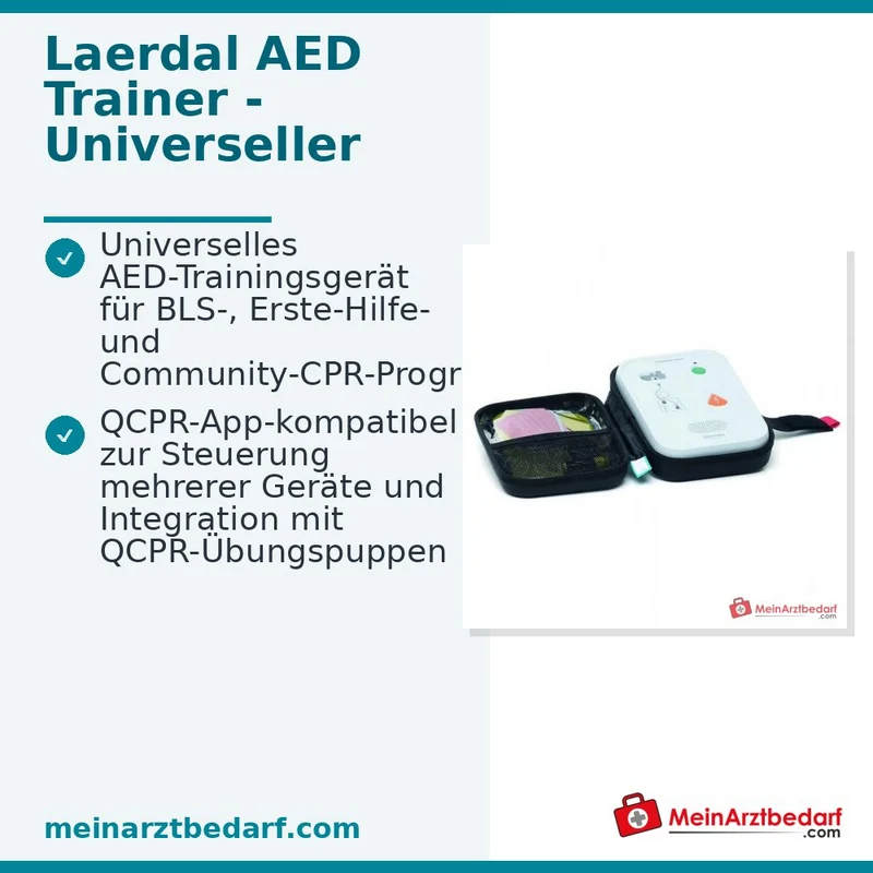 Laerdal AED Trainer - Universeller mehrsprachiger AED-Trainingsdefibrillator mit QCPR-App-Kompatibilität