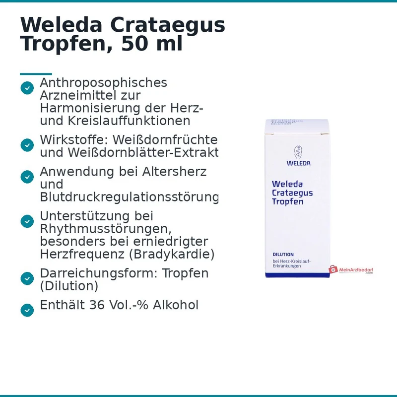 Weleda Crataegus Tropfen, 50 ml
