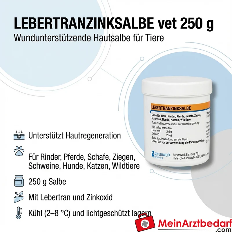 Lebertranzinksalbe vet 250 g