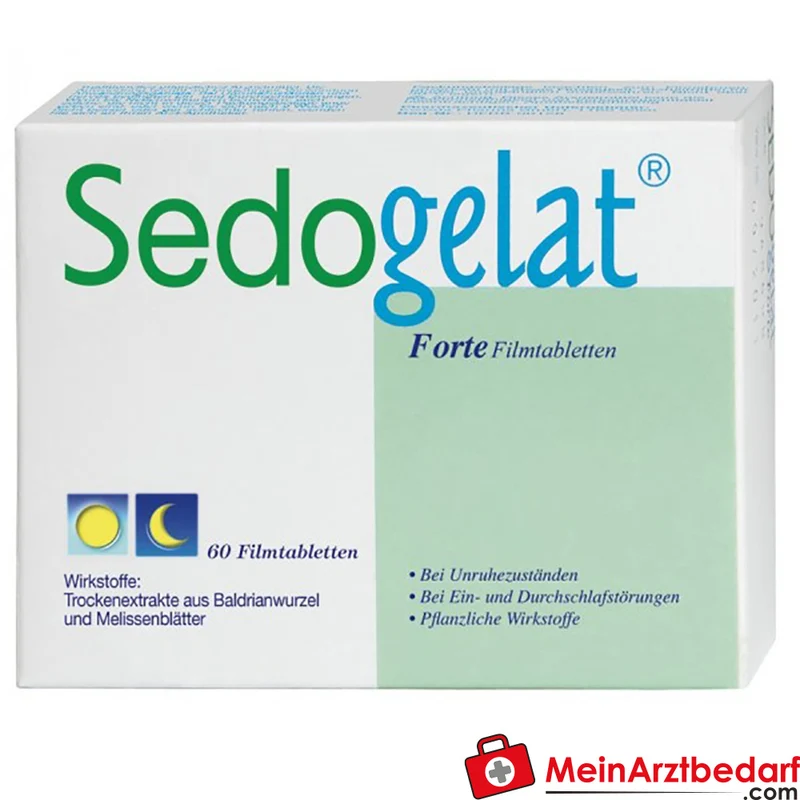 Kwizda-OTC SEDOGELAT Forte Filmtabletten 30 St. Baldrian & Melisse bei Schlafstörungen