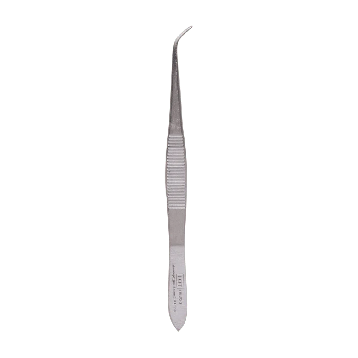 Feine Pinzette OP 11 cm gebogen | Packung (1 Stück)