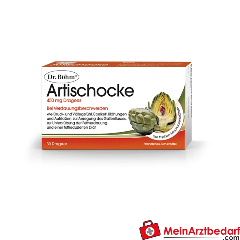 Dr. Böhm Artischocke Dragees 450 mg, 30 St. – Pflanzliche Hilfe bei Verdauung
