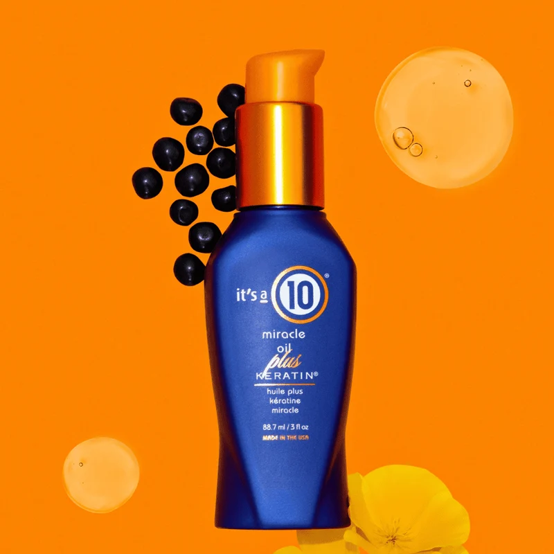 Es ist ein 10 Miracle Oil Plus Keratin 88ml