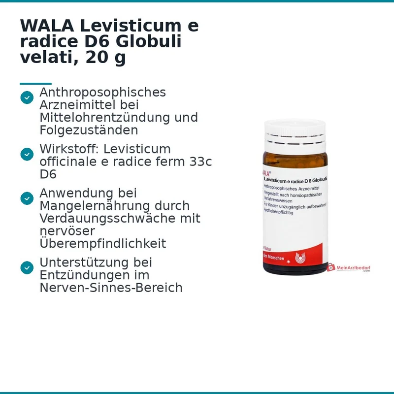 WALA Levisticum e radice D6 Globuli velati, 20 g