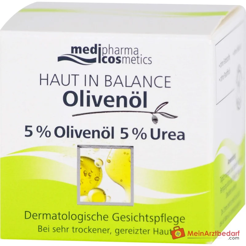medipharma cosmetics Haut in Balance Olivenöl Dermatologische Gesichtspflege Creme, 50 ml