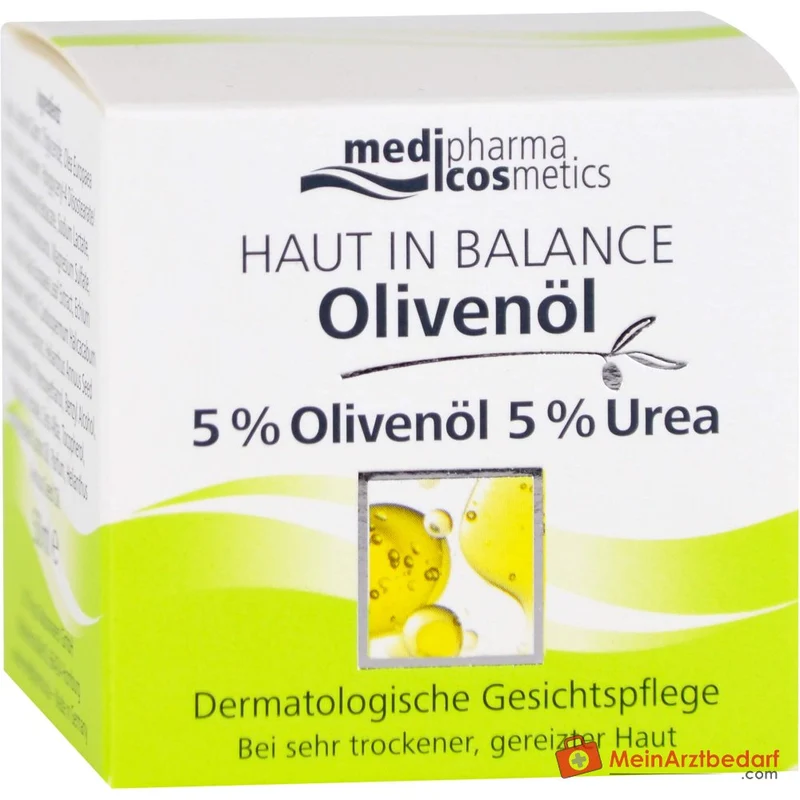 medipharma cosmetics Haut in Balance Olivenöl Dermatologische Gesichtspflege Creme, 50 ml