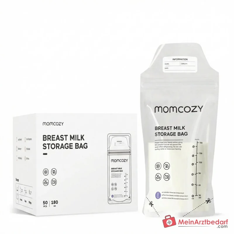 Momcozy Muttermilchbeutel mit Temperaturanzeige, 50 Stk.