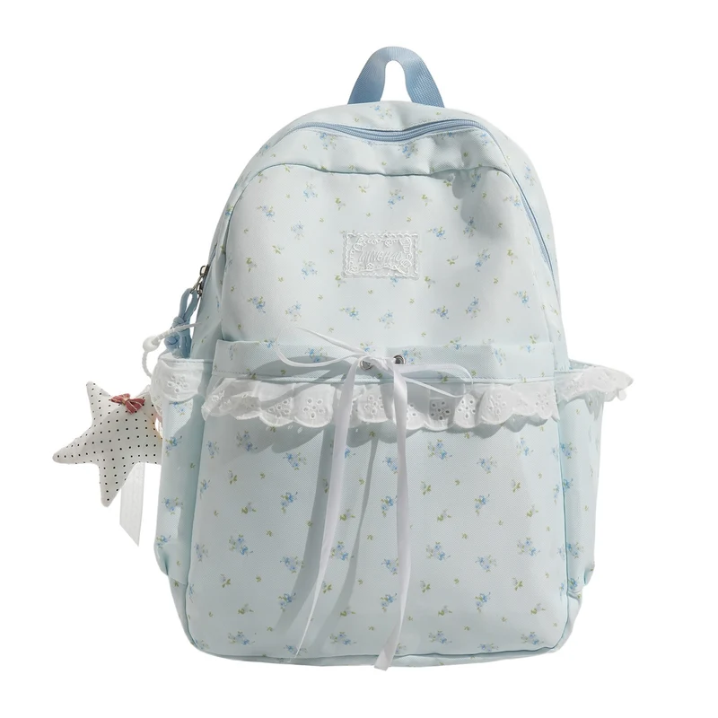 Verspielt Floral Verziert Schulrucksack Karnz