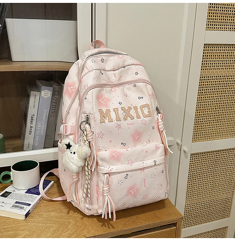 Trendige Illustrierte Grafik Rucksack Karnz
