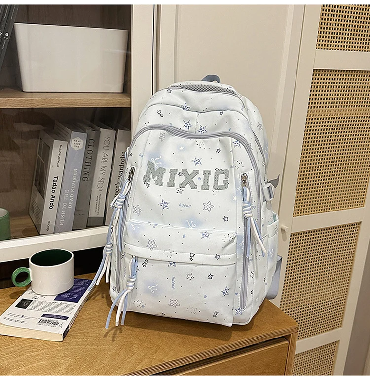 Trendige Illustrierte Grafik Rucksack Karnz