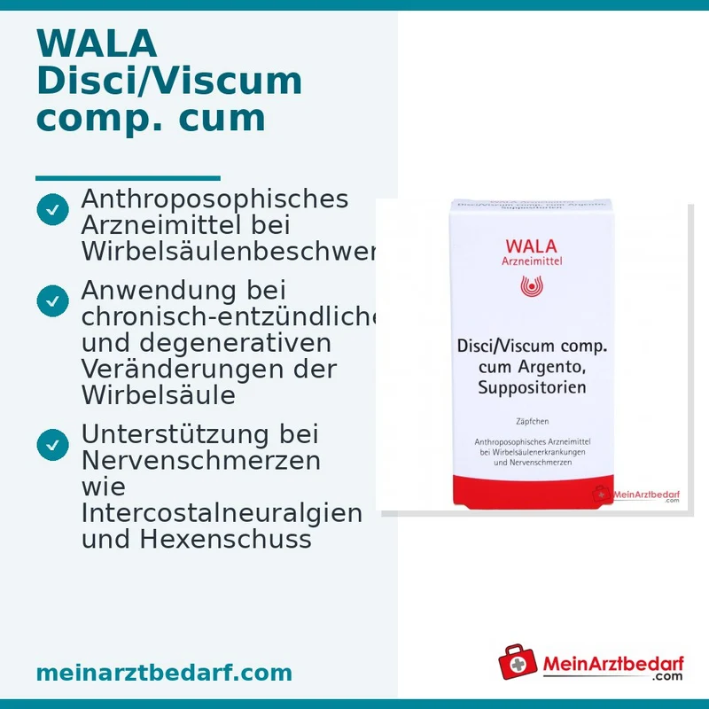 WALA Disci/Viscum comp. cum Argento Suppositorien, 10 St.